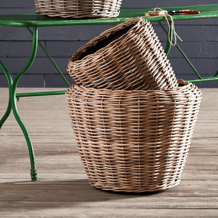 Woven Dry Basket Planters West Elm
