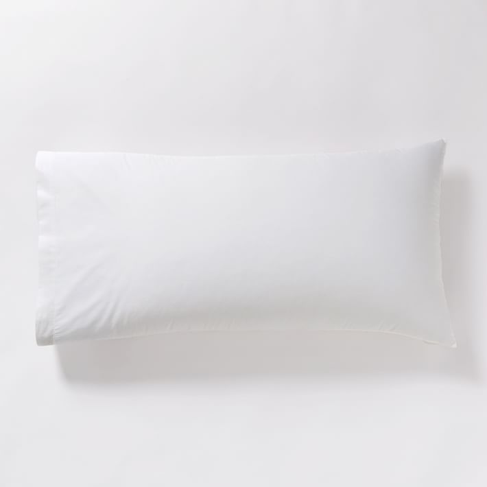 400 Thread Count Organic Cotton Percale Sheet Set - White | West Elm