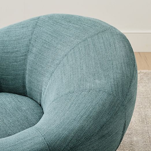 Petite Groovy Swivel Chair West Elm