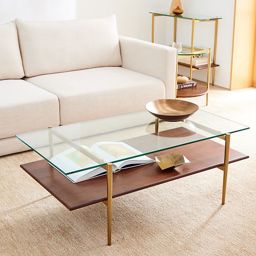 MidCentury Art Display Coffee Table Modern Living Room Furniture