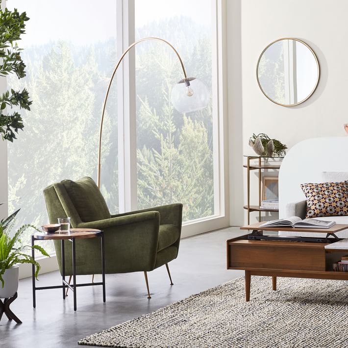 olive chair west elm