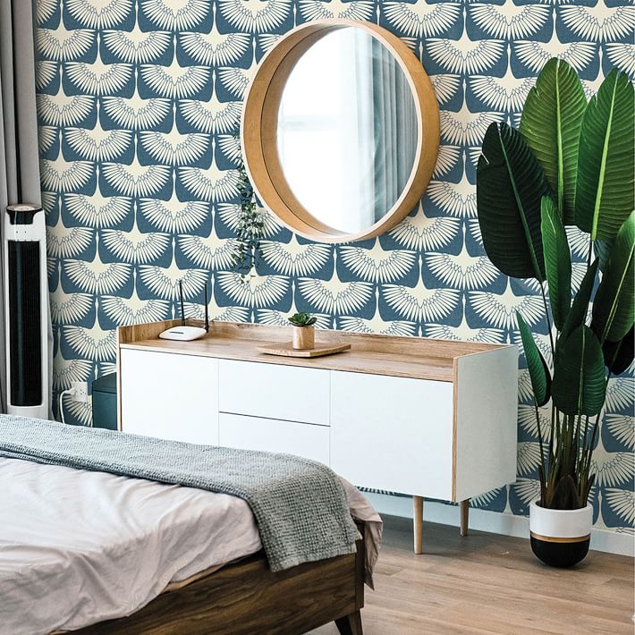 Feather Flock Wallpaper West Elm