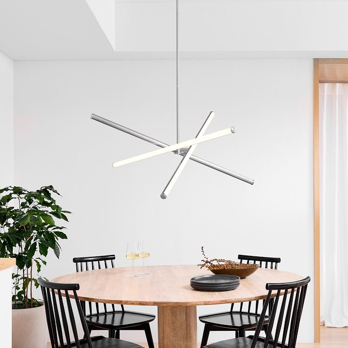 light rods led chandelier