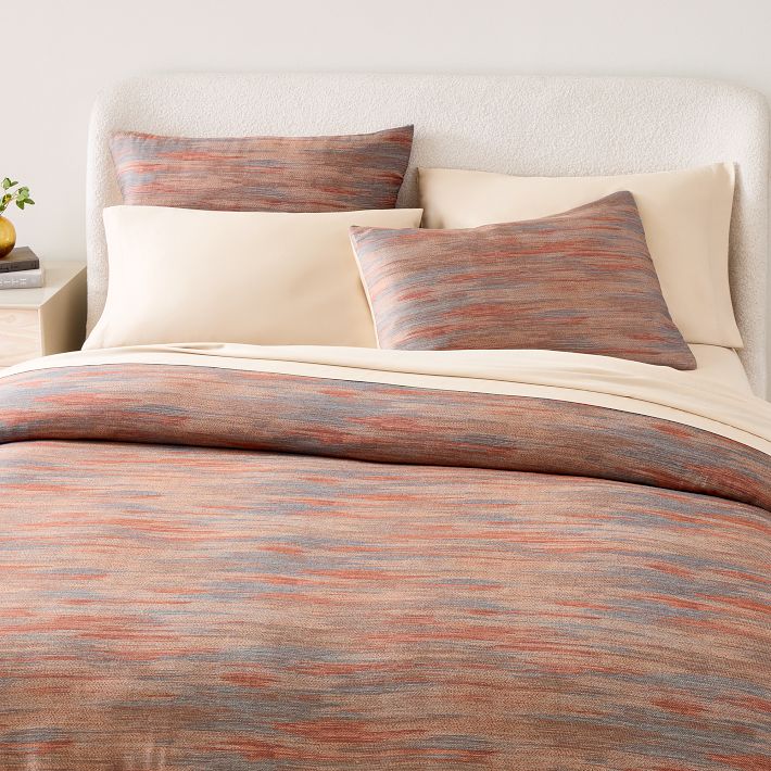 Silky Tencel™ Striated Duvet Cover And Shams West Elm