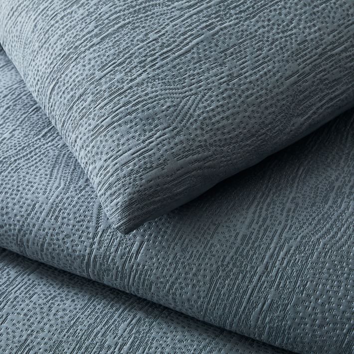 Silky TENCEL™ & Cotton Matelasse Duvet Cover & Shams West Elm