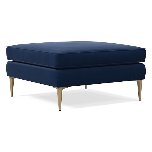 Harris Loft Ottoman Metal Legs West Elm