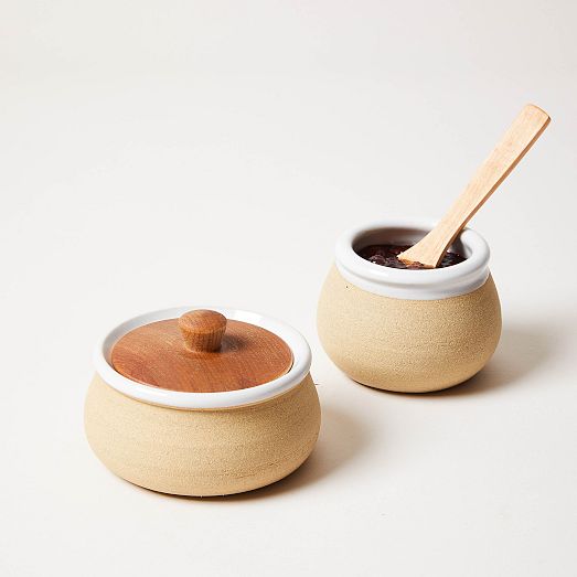 Farmhouse Pottery Jam Jar W/ Lid West Elm