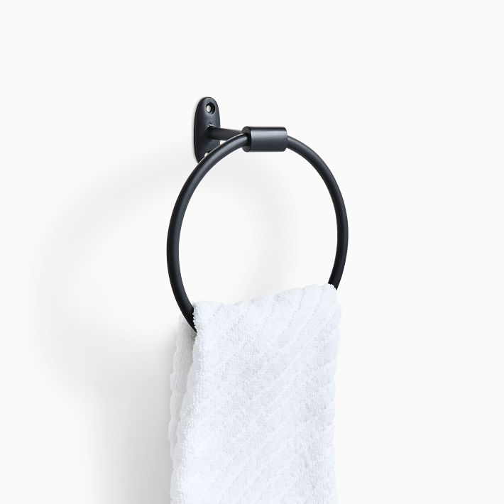 Brill Pure Bath Hardware Matte Black West Elm