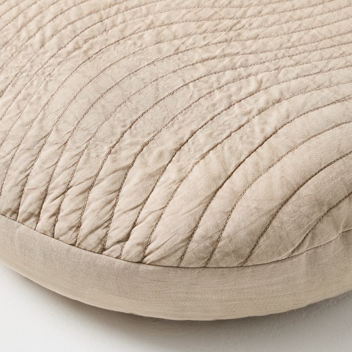 Wavy Quilted Pillow Cover West Elm