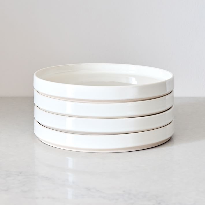 Straight-Sided Stoneware Salad Plate Sets | West Elm