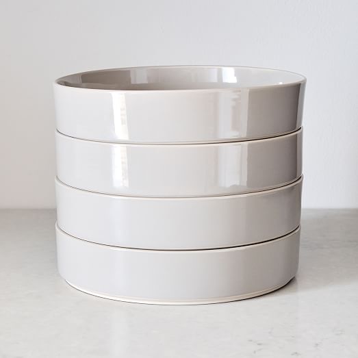 StraightSided Stoneware Pasta Bowl Sets West Elm