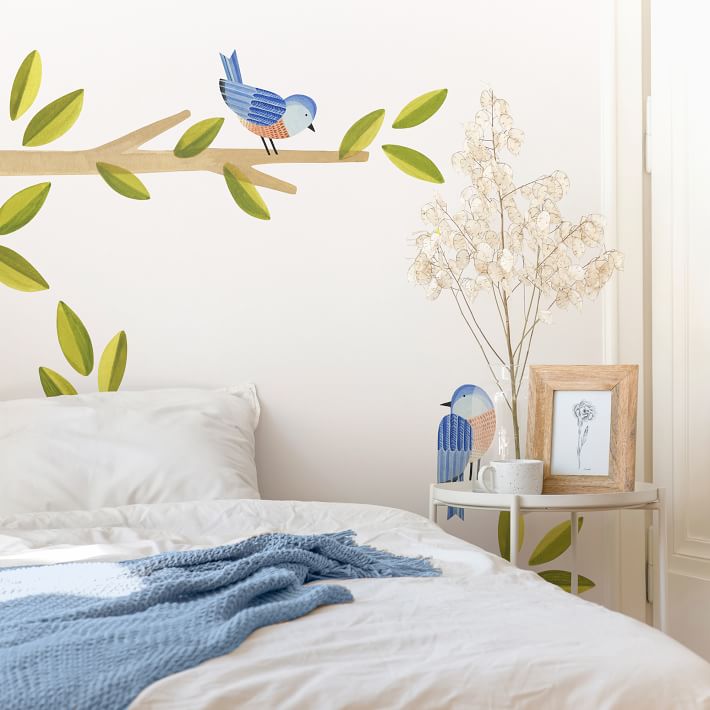 Mej Mej Eastern Bluebird Peel & Stick Wall Decals West Elm