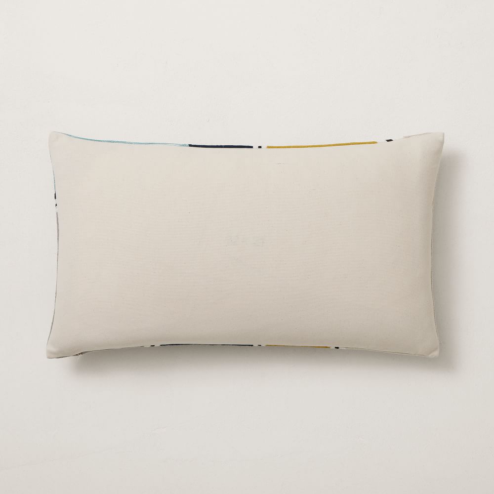 Crewel Outlined Shapes Pillow Cover West Elm