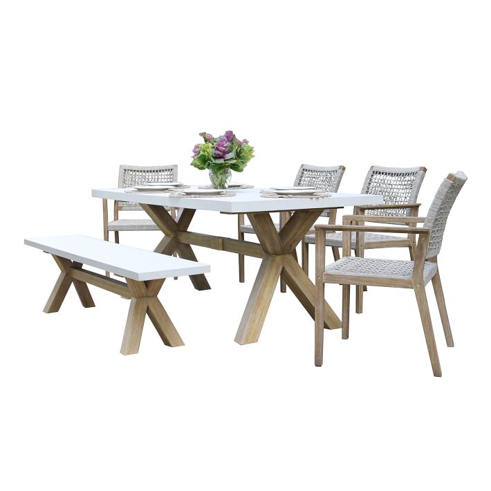 Solid Eucalyptus Outdoor Dining Table West Elm