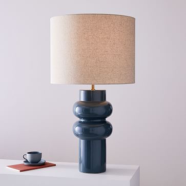 petrol blue table lamp