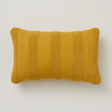 Outdoor Tufted Stripe Pillow, 12