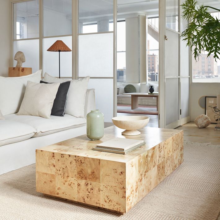 west elm conover plinth coffee table