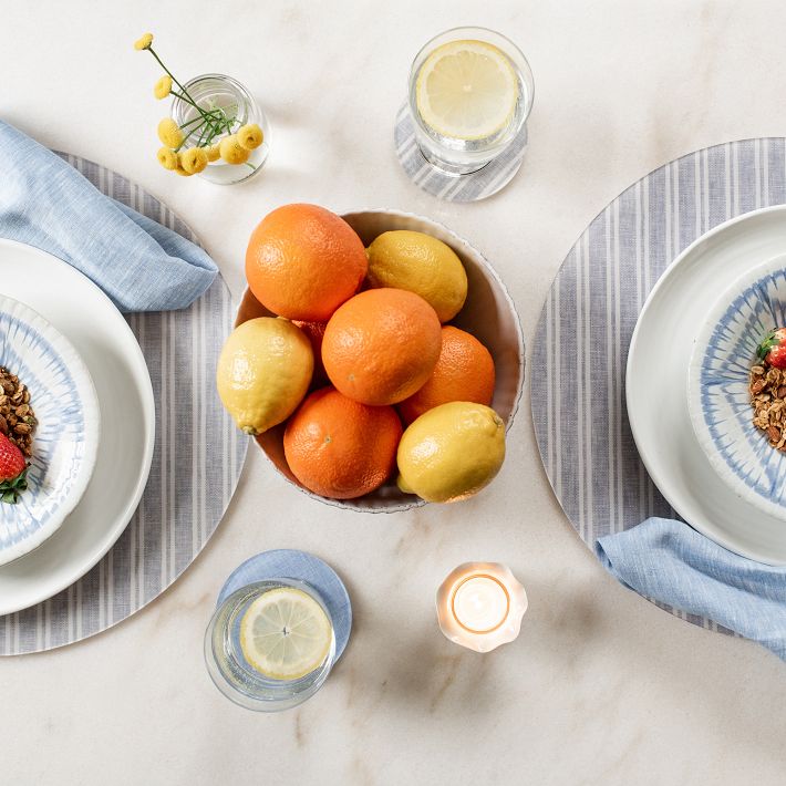 Proper Table Gray Stripe Placemat West Elm