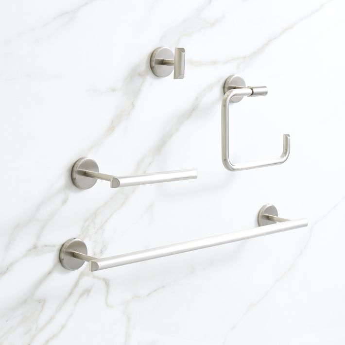 MidCentury Bathroom Hardware Brushed Nickel West Elm