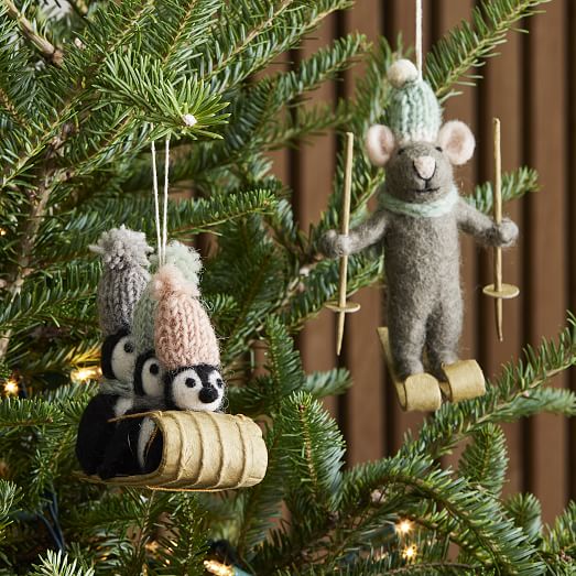 Felt Animal Ornaments