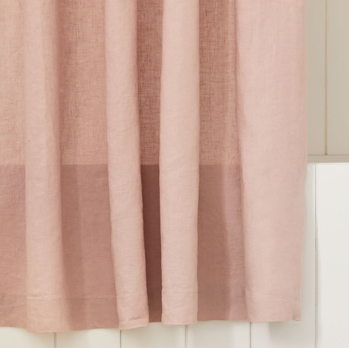 European Flax Linen Shower Curtain West Elm