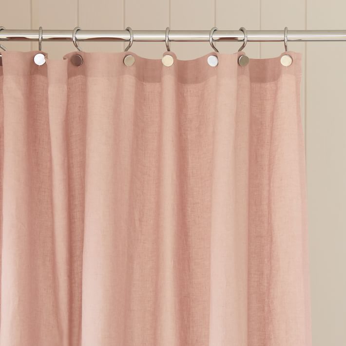 European Flax Linen Shower Curtain West Elm