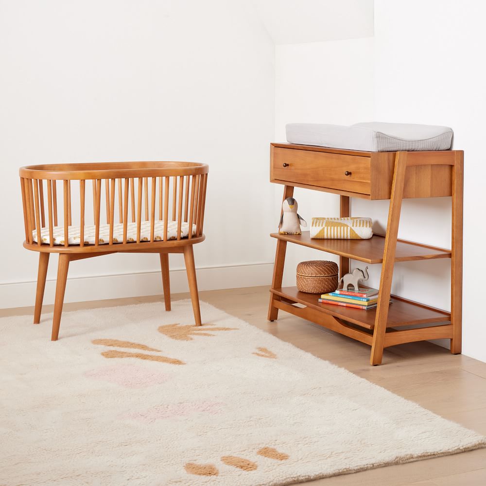Mid-Century Open Changing Table (38")
