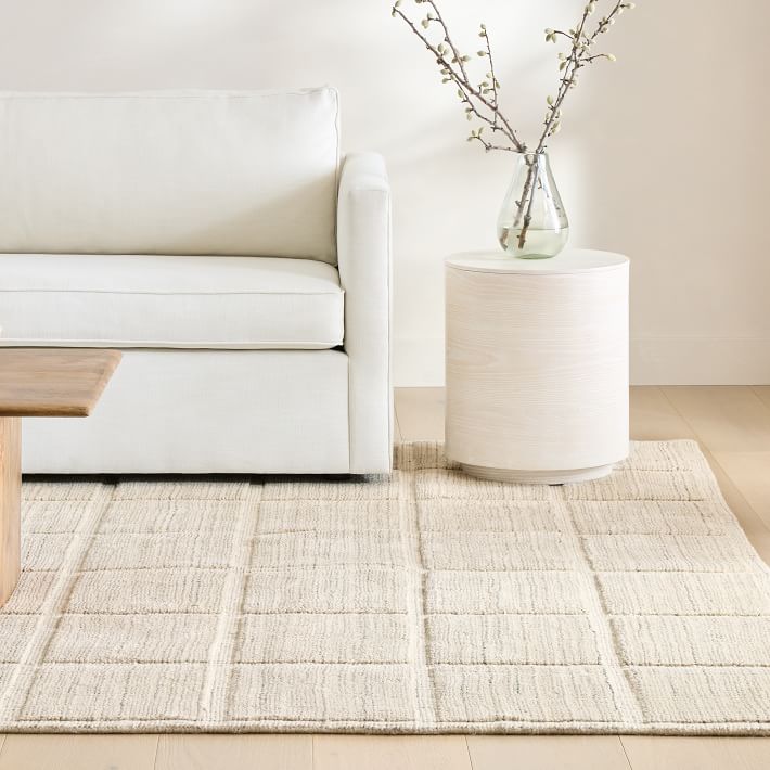 Lumini Grid Easy Care Rug West Elm