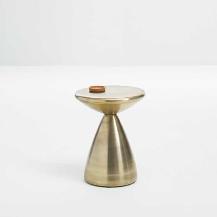 gold west elm side table