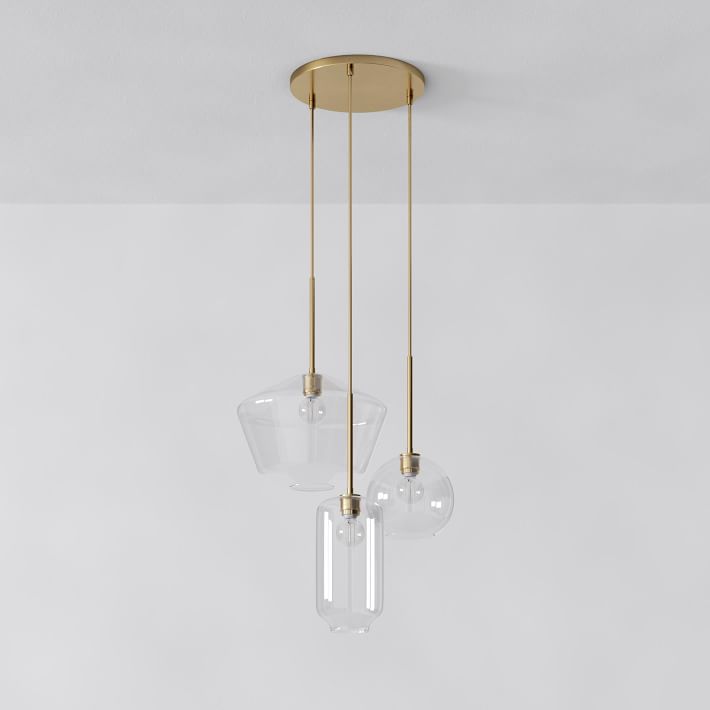 west elm sculptural 3 light sconce