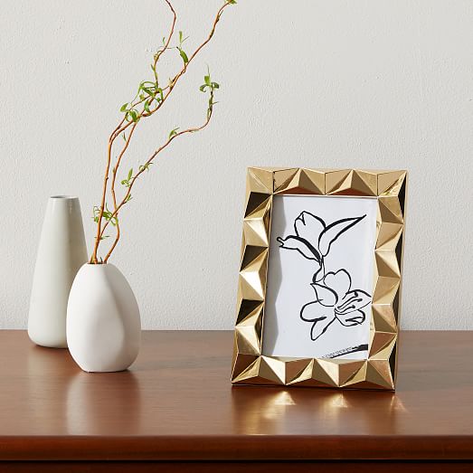 Pascal Tabletop Frames - Polished Brass | West Elm