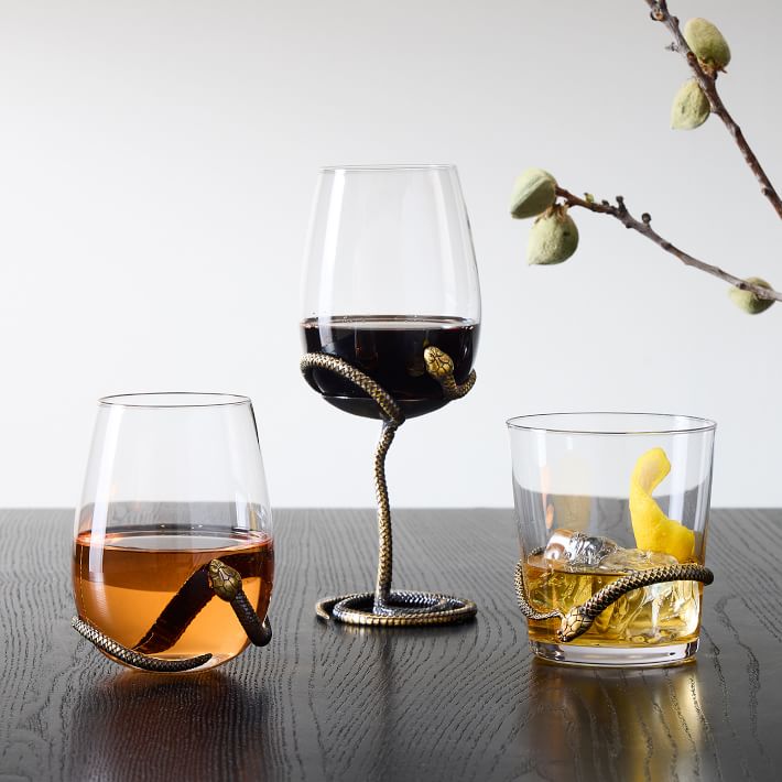 Metal Snake Wine Glass Sets West Elm