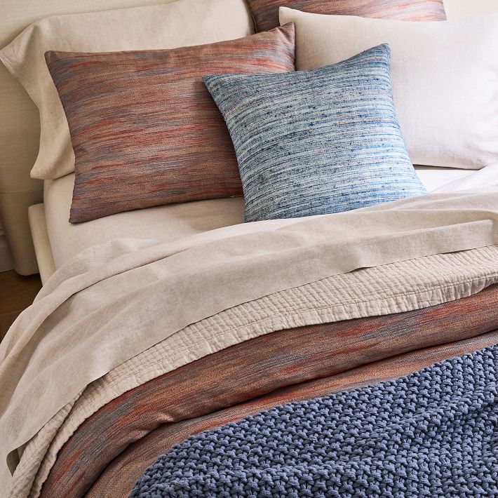 Silky TENCEL™ Striated Duvet Cover & Shams West Elm