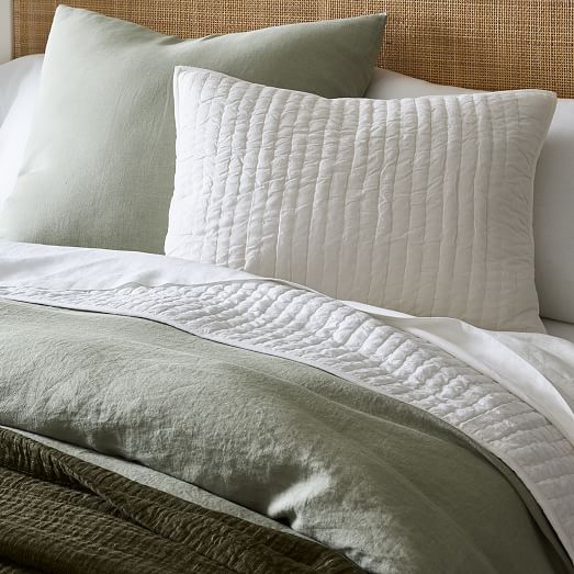 Airy Cotton Voile Solid Quilt & Shams West Elm
