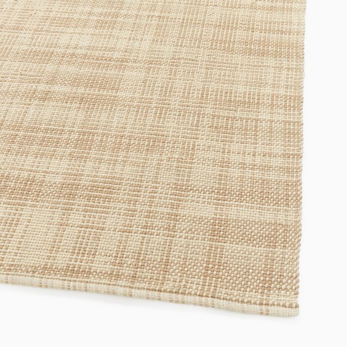 MidCentury Heathered Basketweave Wool Rug West Elm