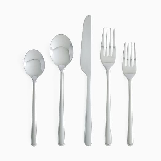 Addison Mirrored Stainless Steel Flatware Sets West Elm