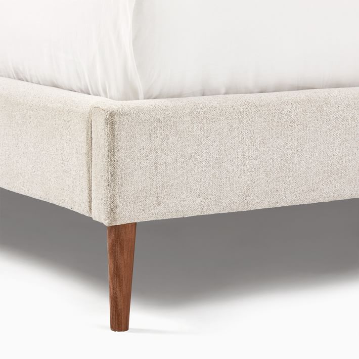 Upholstered Bed Frame - Wood Legs | West Elm