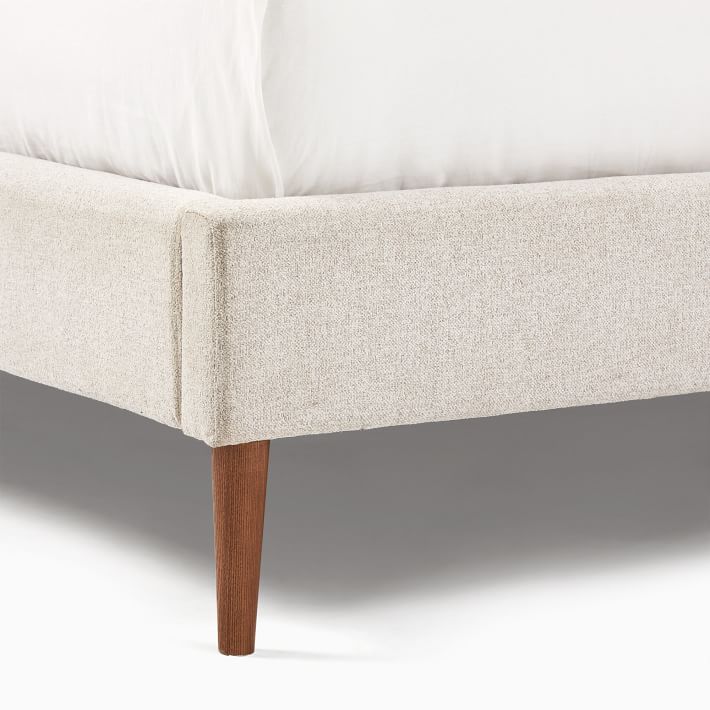 Upholstered Bed Frame Wood Legs West Elm