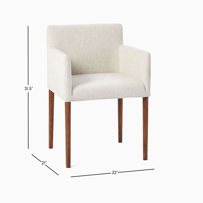 Ellis Upholstered Dining Armchair West Elm
