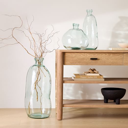 Spanish Recycled Glass Floor Vases West Elm