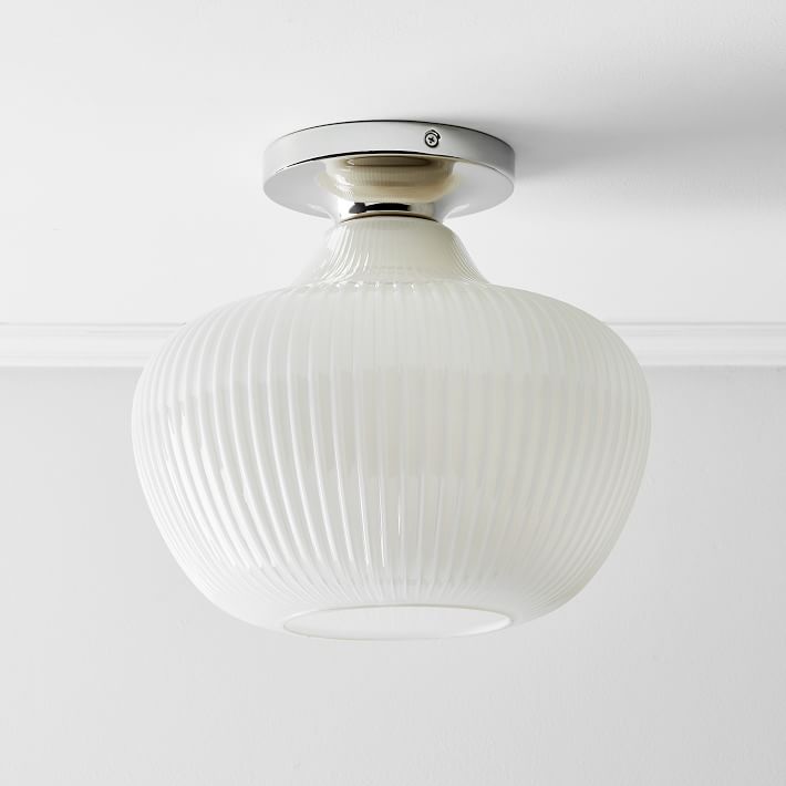 sculptural flush mount