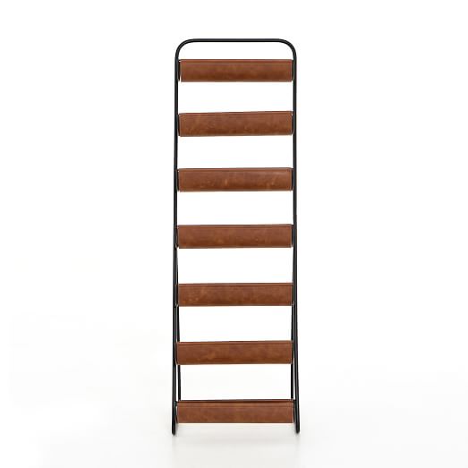 Iron & Leather Wine Rack West Elm