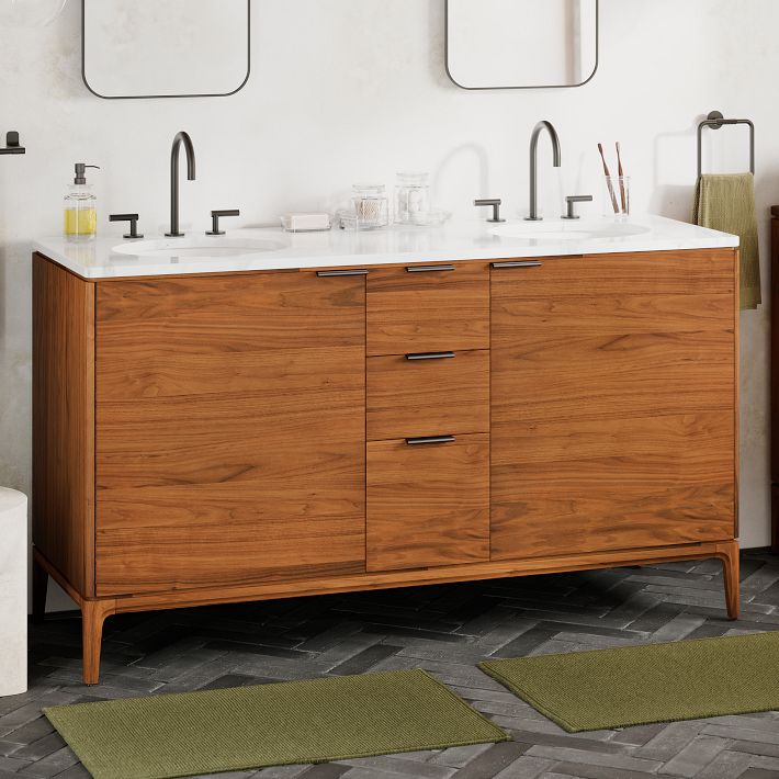 Parker Double Bathroom Vanity (63") West Elm