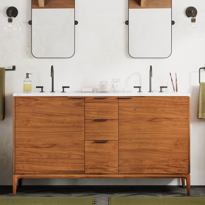 Parker Double Bathroom Vanity (63") West Elm