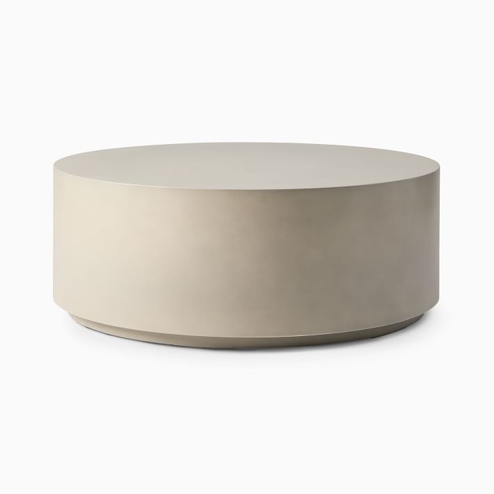 Volume Concrete Round Coffee Table (44") West Elm