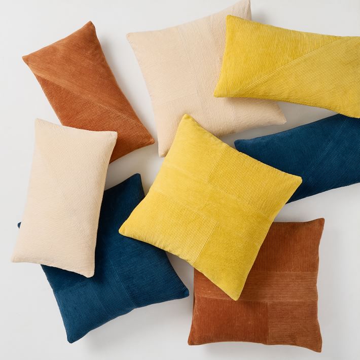 Corduroy Velvet Pillow Cover West Elm
