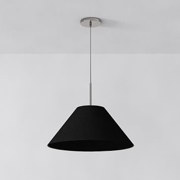 Sculptural Fabric Cone Pendant | West Elm