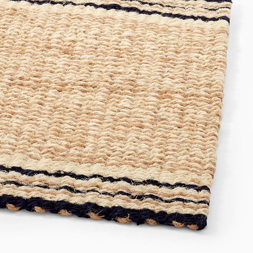 Woven Coir Striped Doormat West Elm