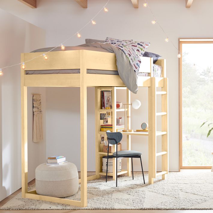 west elm loft bed desk