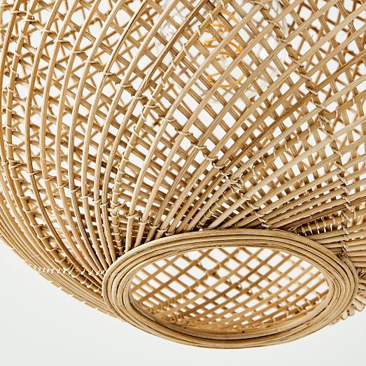 west elm wicker pendant